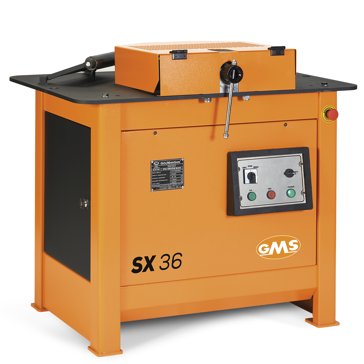 GMS SX36 spiral inşaat demiri büker 36lık demirleri rahatlıkla bükebilir.
