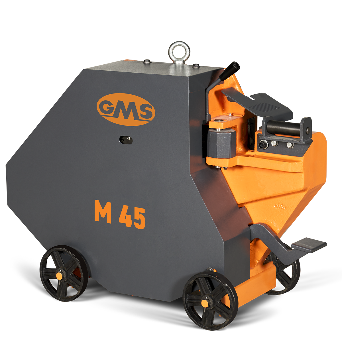 GMS M45, Ø45 mm'ye kadar inşaat demiri kesebilen mekanik kesme makinası.
