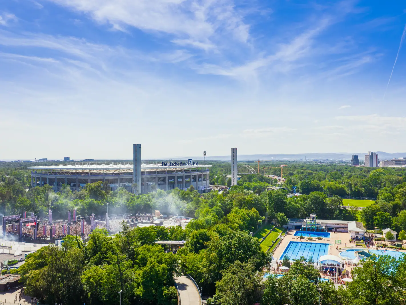 Stadium park pool area.