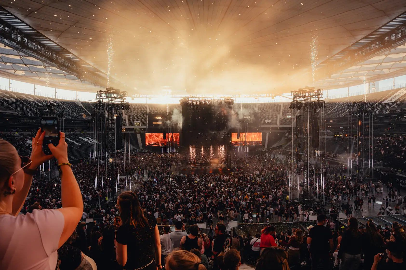 Large concert stadium festival.