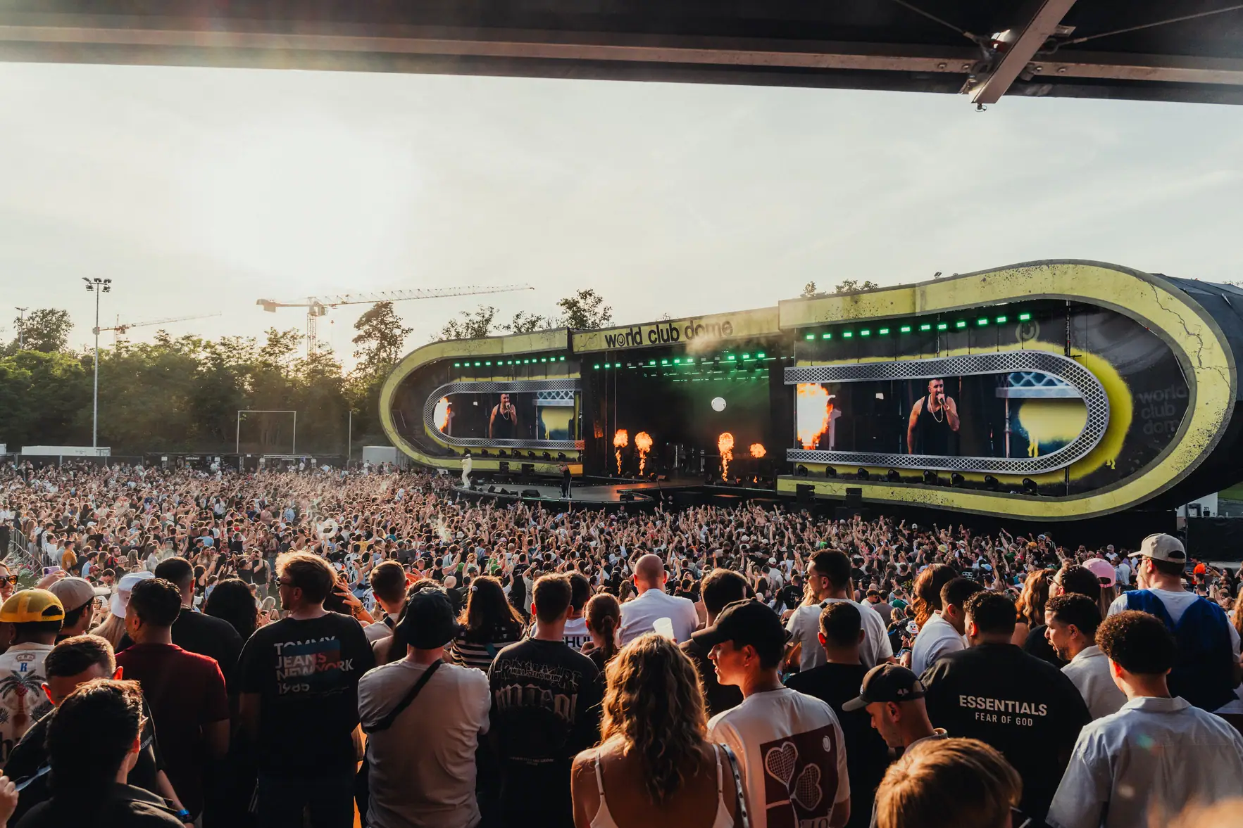 Large crowd at electronic festival.