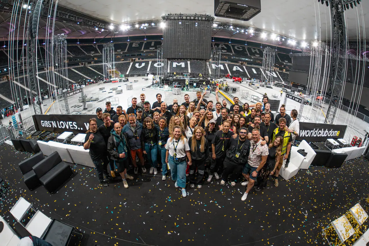 Event team photograph stadium.