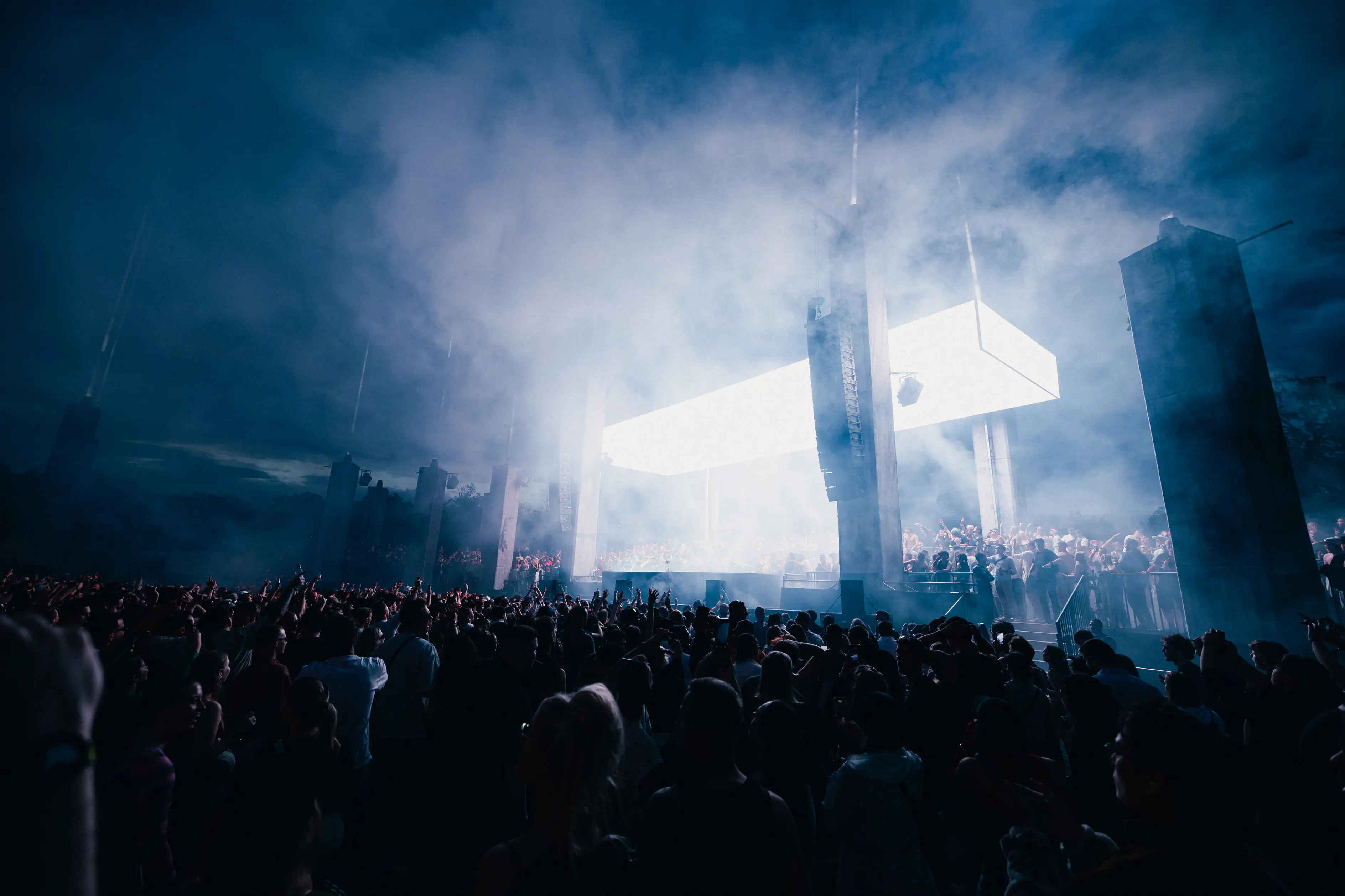Electric festival stage lights.
