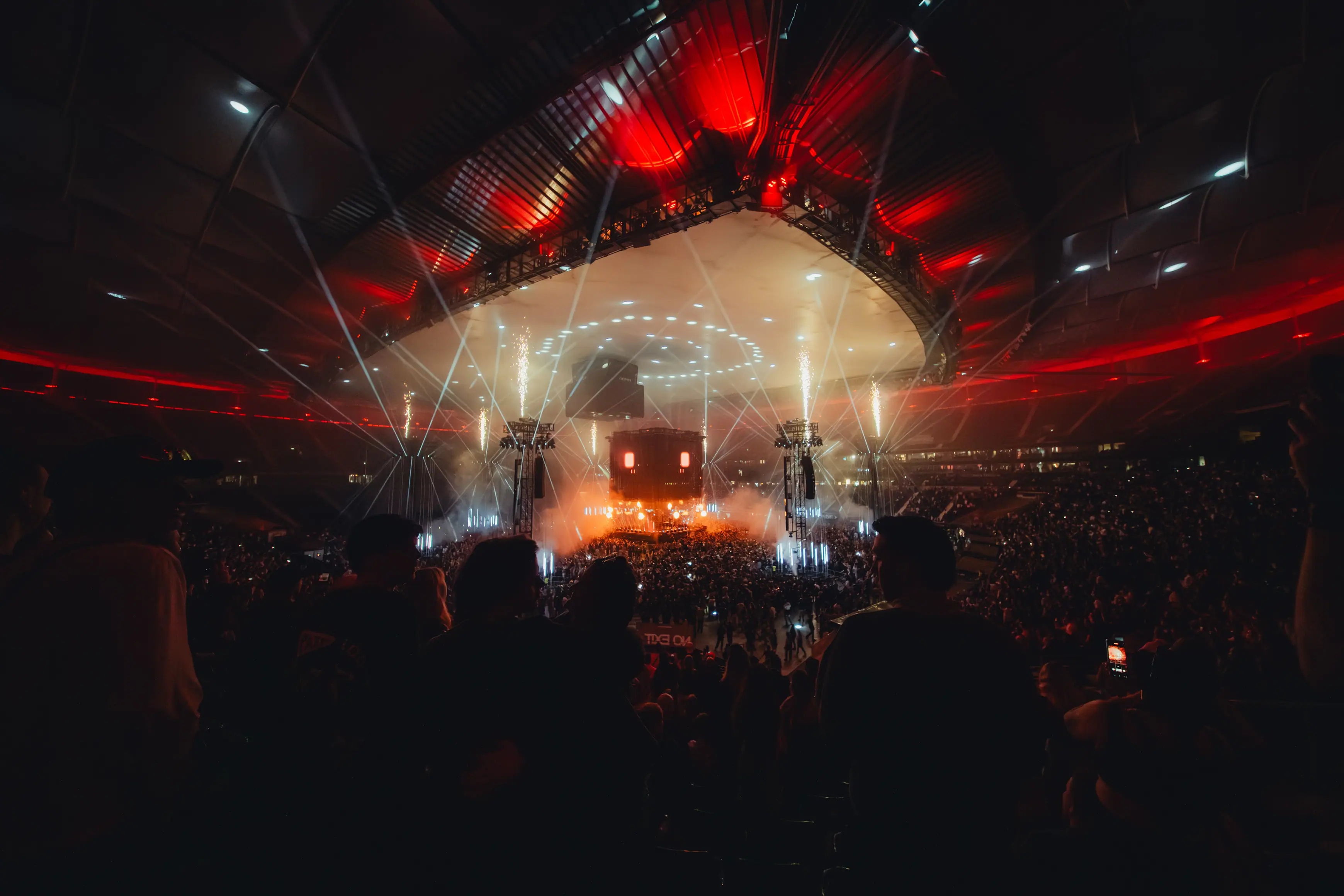 Live concert stage lighting.