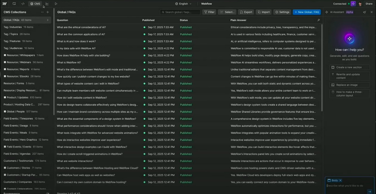 What’s New in the AI Assistant