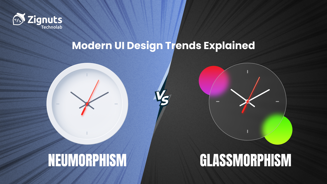 Neumorphism vs Glassmorphism: Modern UI Design Trends Explained