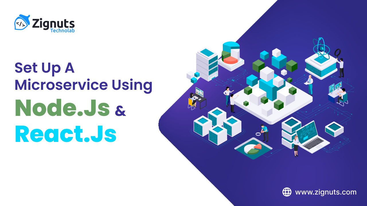 Set up a microservice using Node.js and React.js