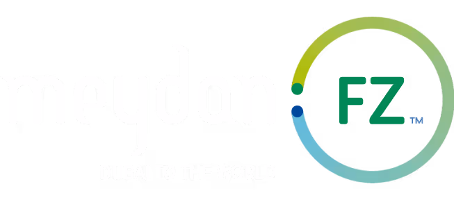 FZ LLC Company Formation In Dubai business logo with circular green design