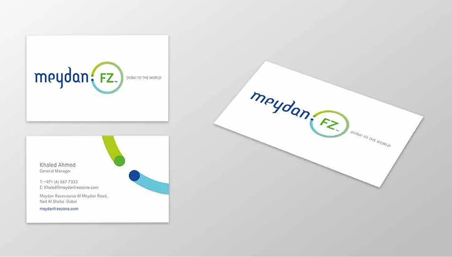 Establish Company In Dubai: Meydan FZ Business Card Design