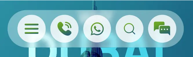 Establish Company In Dubai with communication and search icons