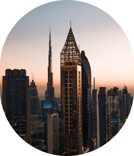 Dubai's skyline represents business expansion and company formation opportunities.