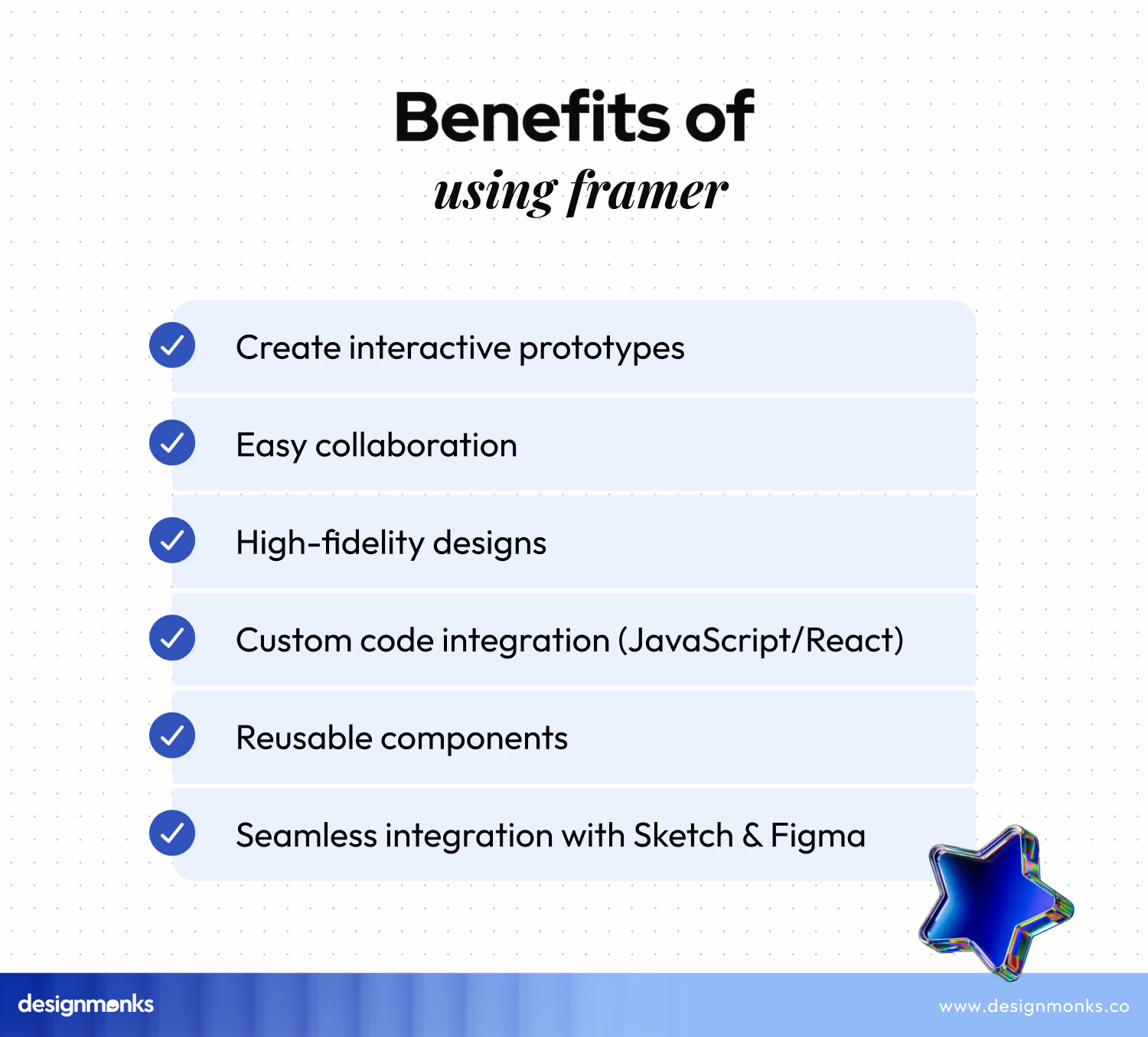 Benefits of Using Framer