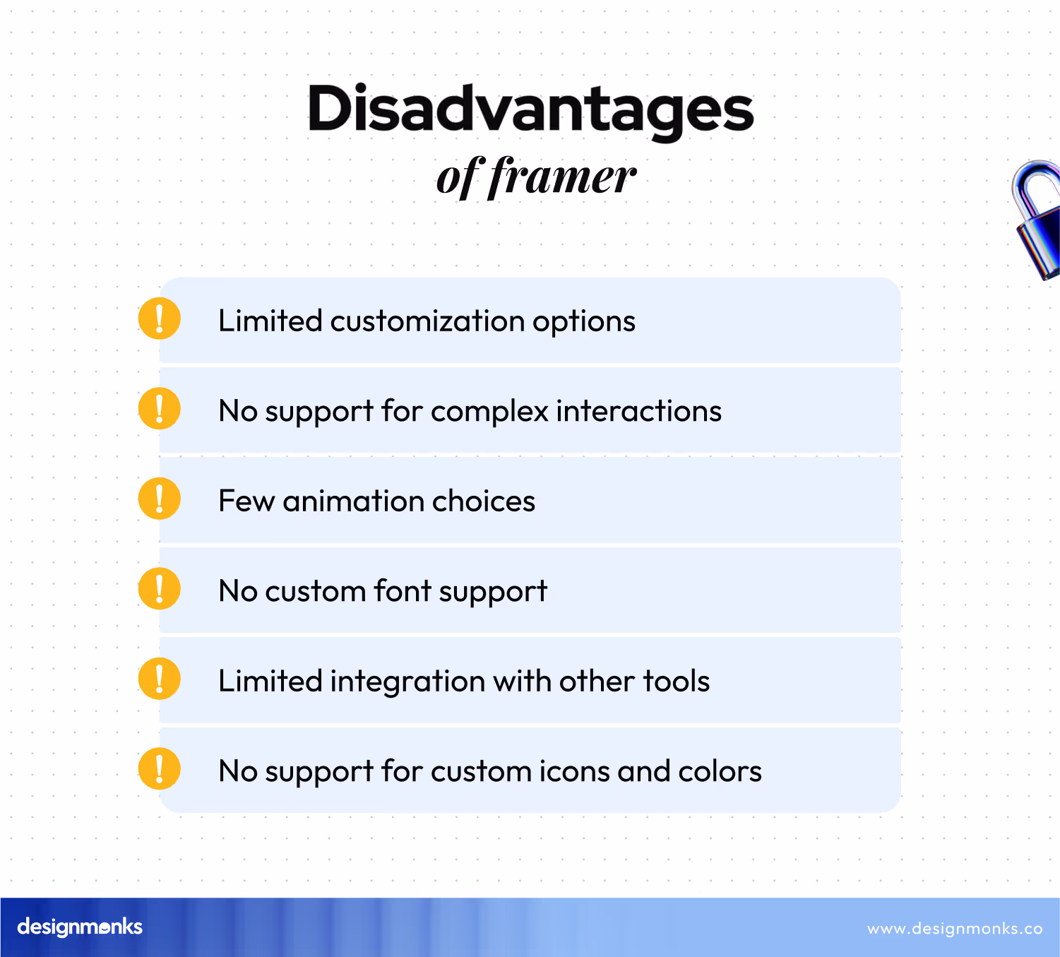 Limitations of Framer, Framer for website design