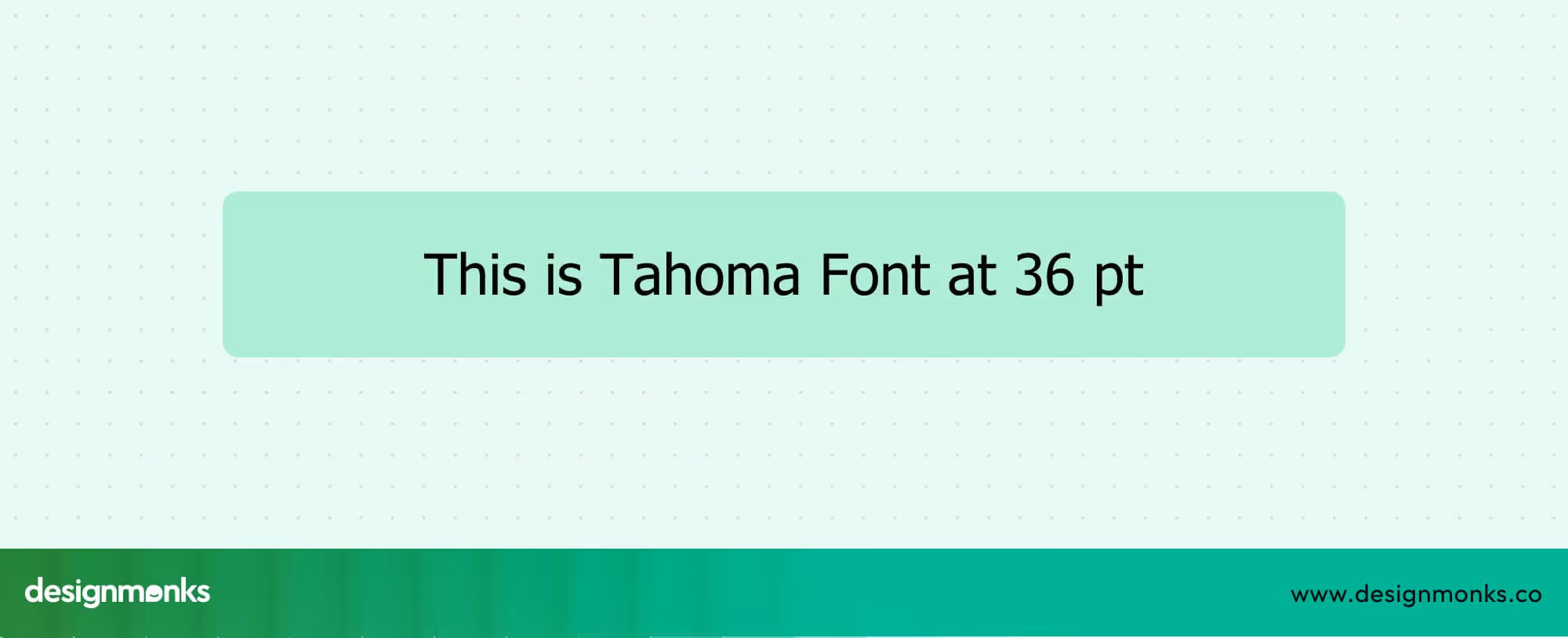 Tahoma Font
