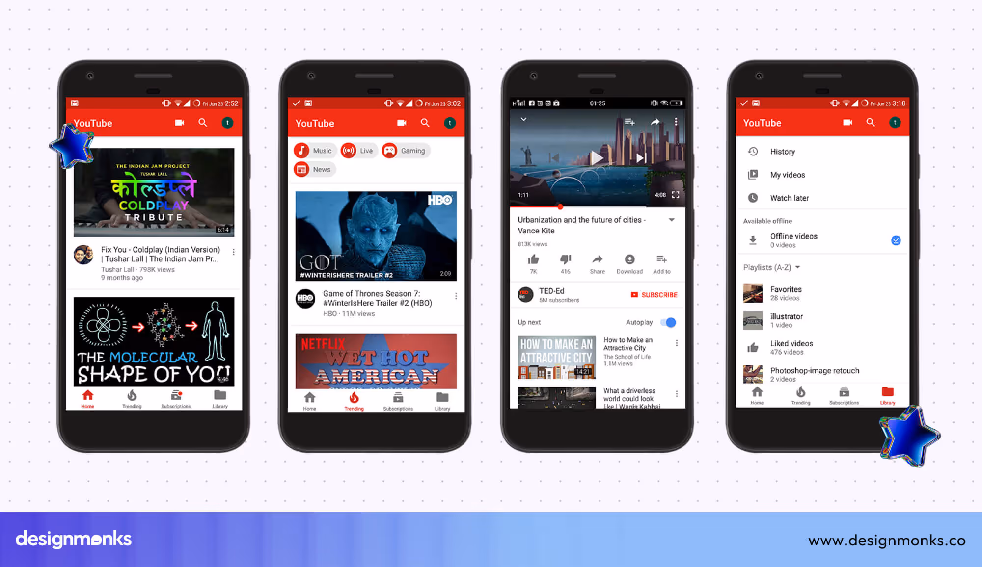 YouTube App – Profile Section