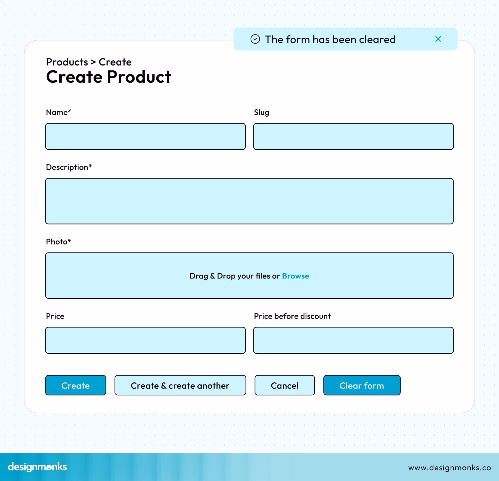 Clear Form Button