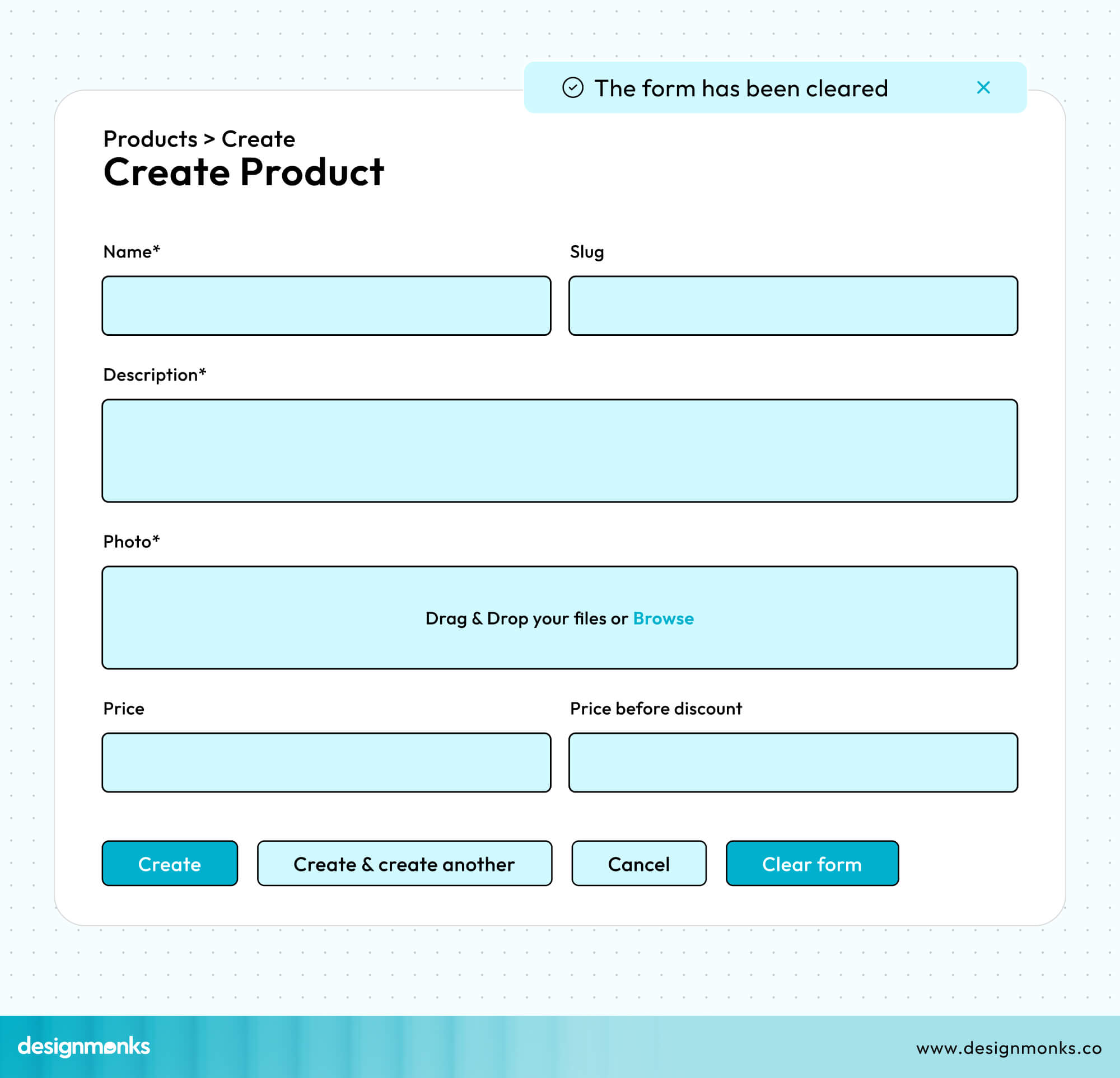Clear Form Button