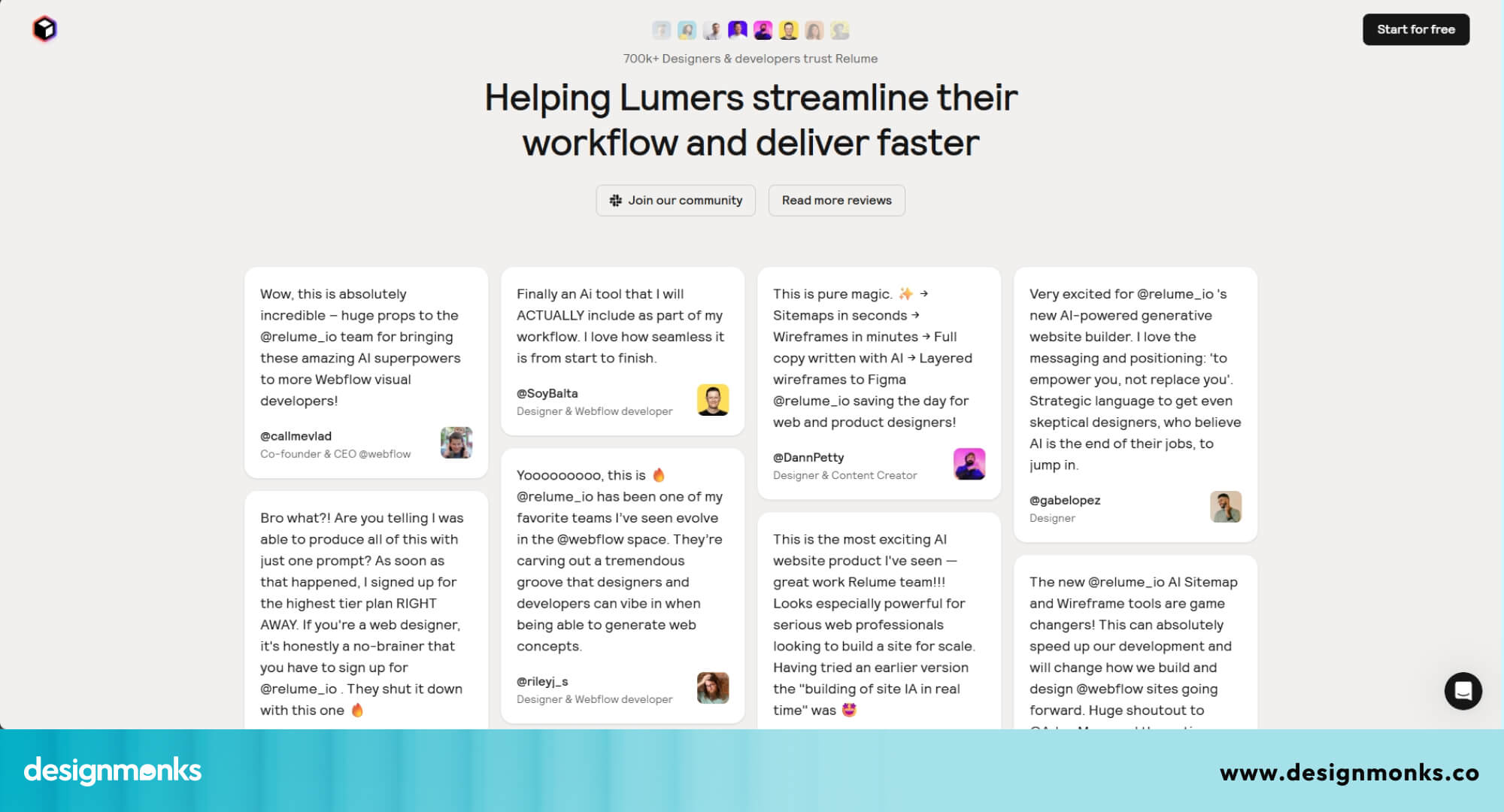 User Feedback of Relume