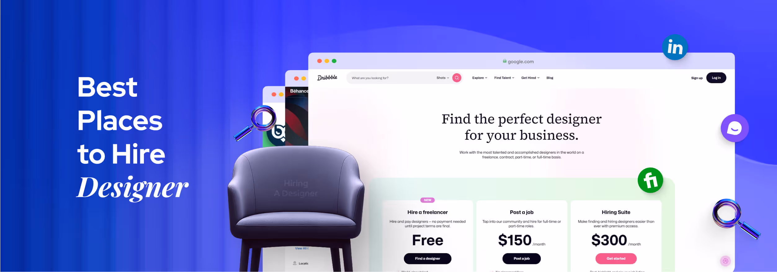 Places to Hire Designers