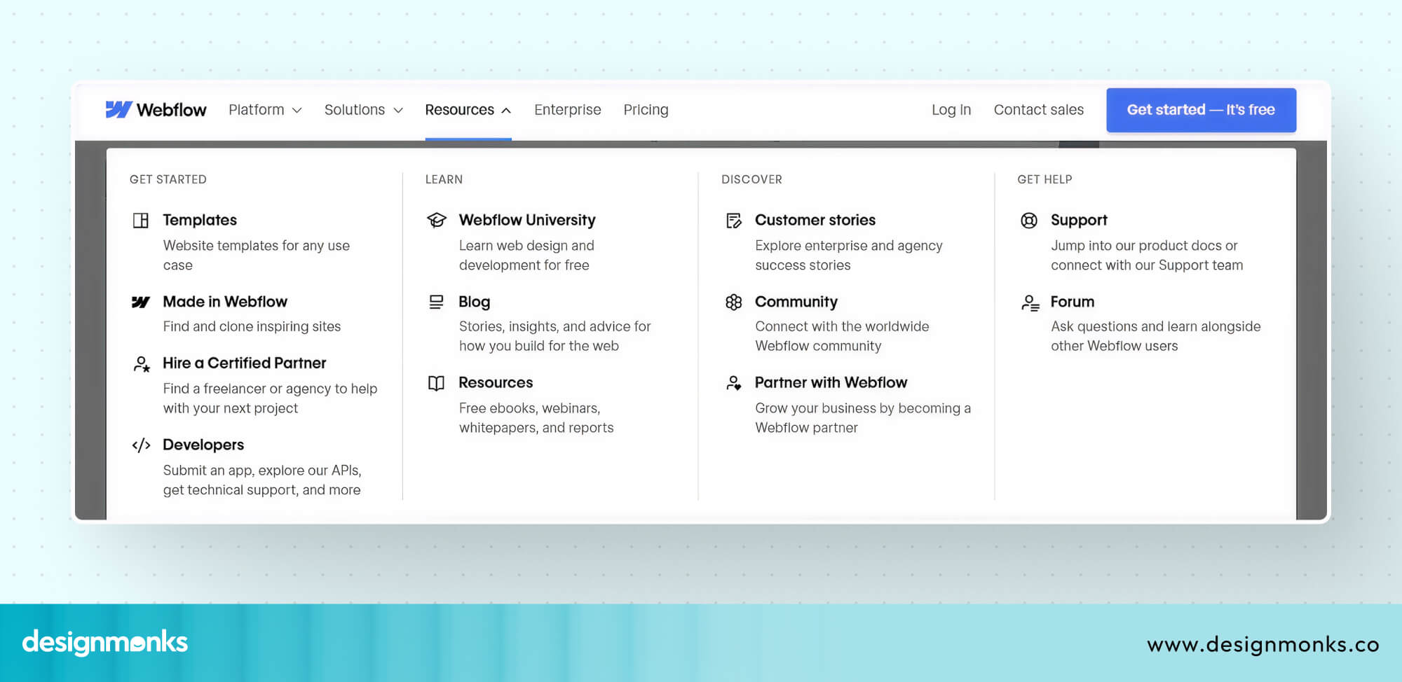 Mega Menu with intuitive Navigation