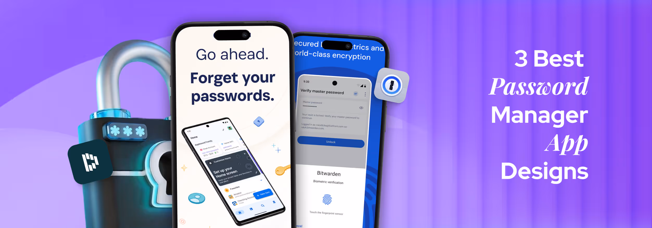 Password Manager App Designs