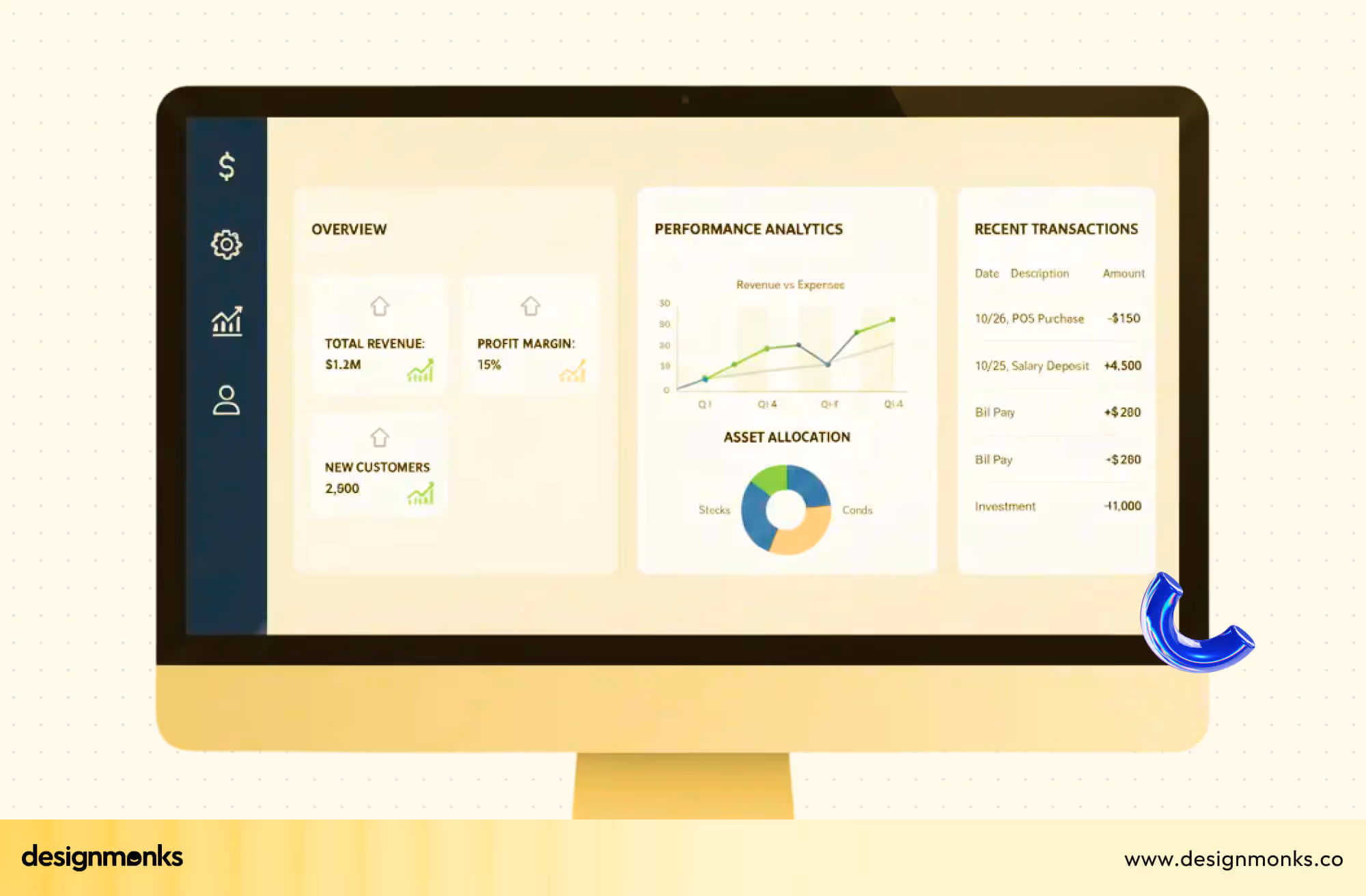 Finance And Data-Driven Dashboards by Nano Banana