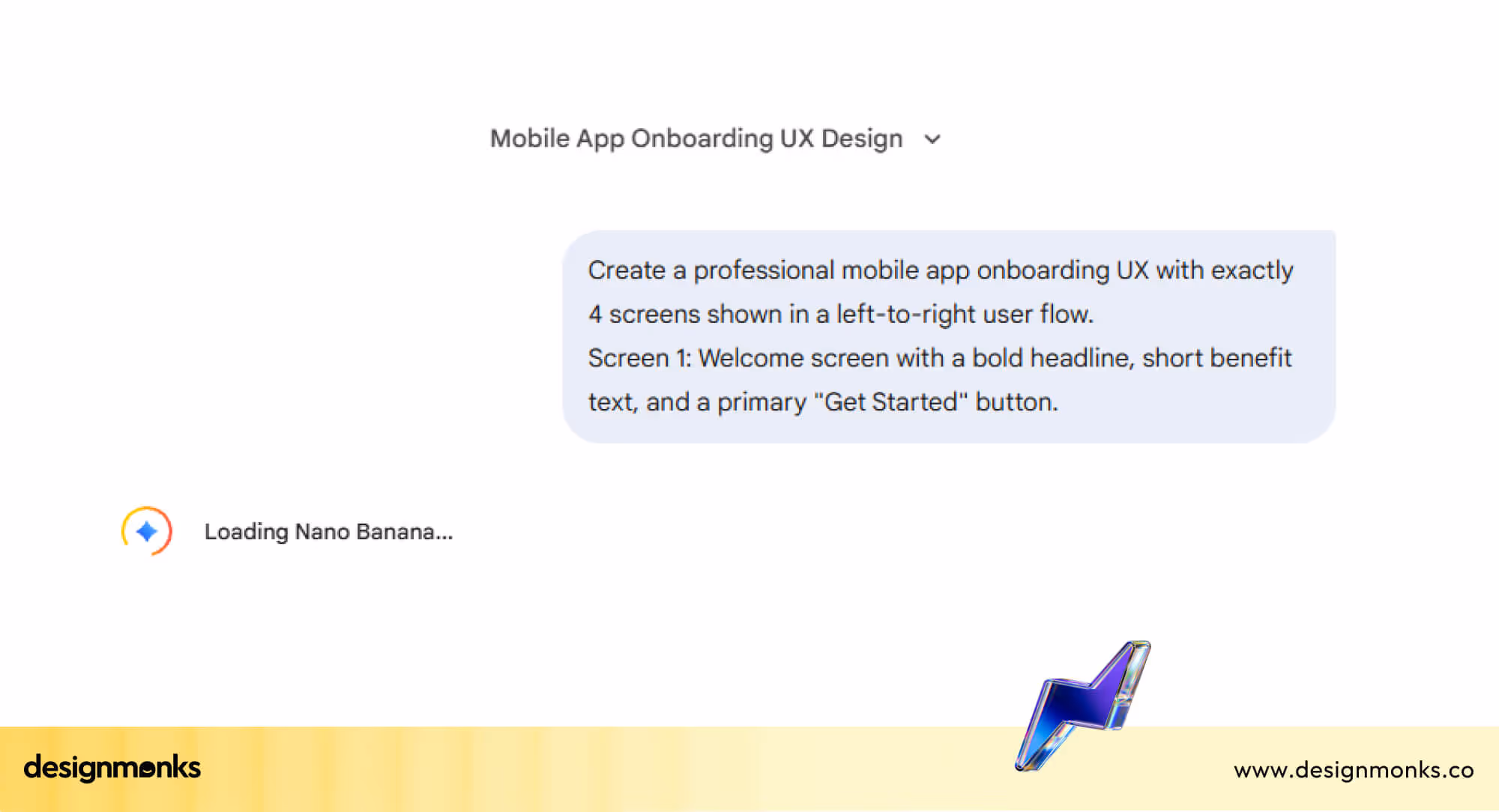Prompt For Mobile App Onboarding Flow