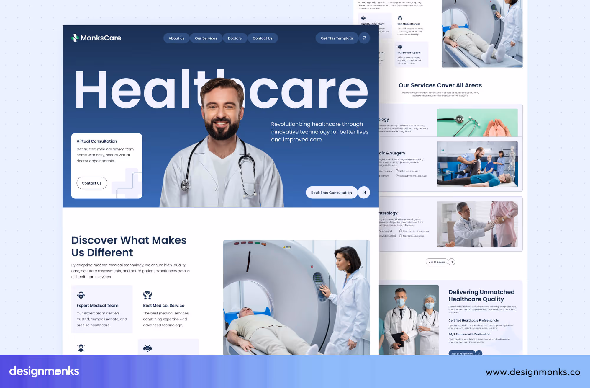 Telemedicine website Design