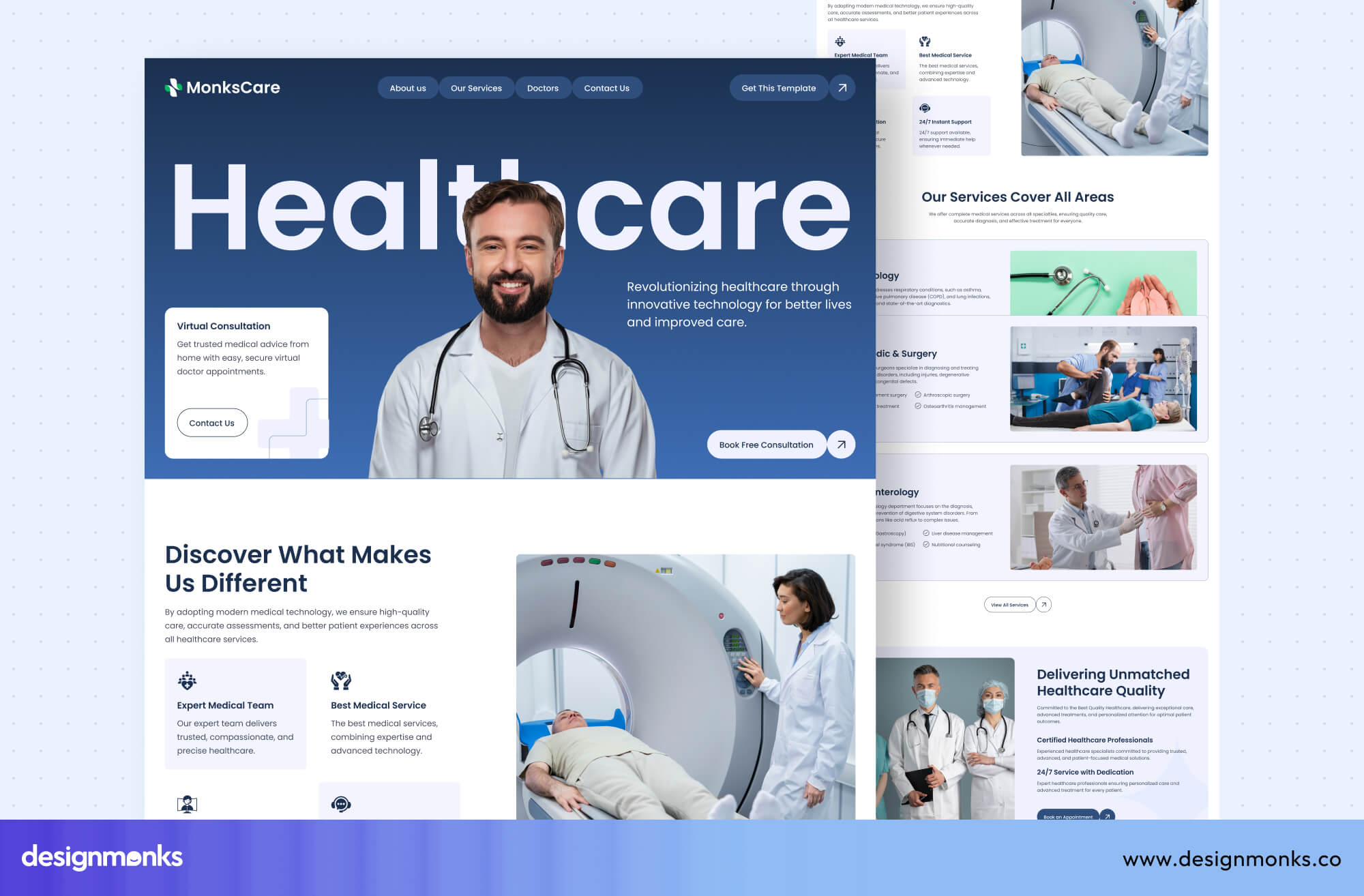 Telemedicine website Design
