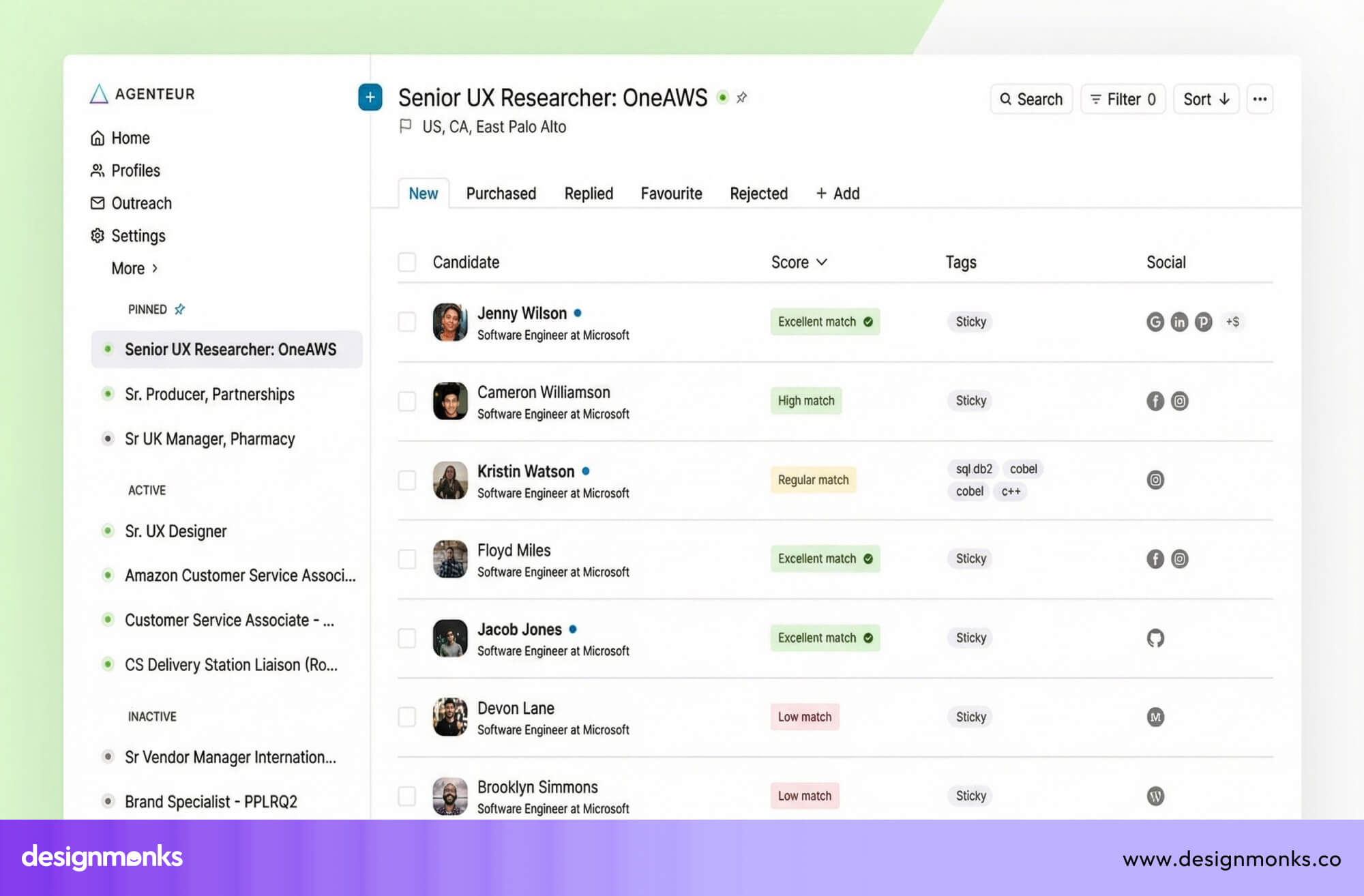 Candidate Account Portal