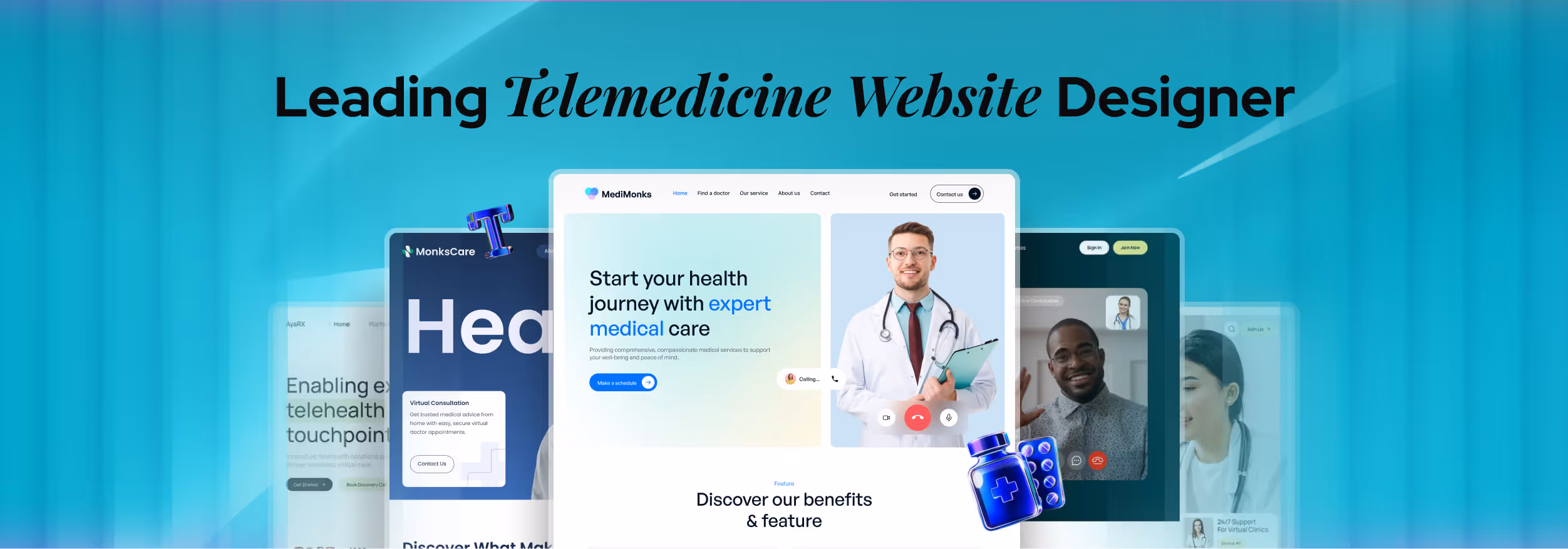 Who Does the Best Telemedicine Website Design in Healthcare?