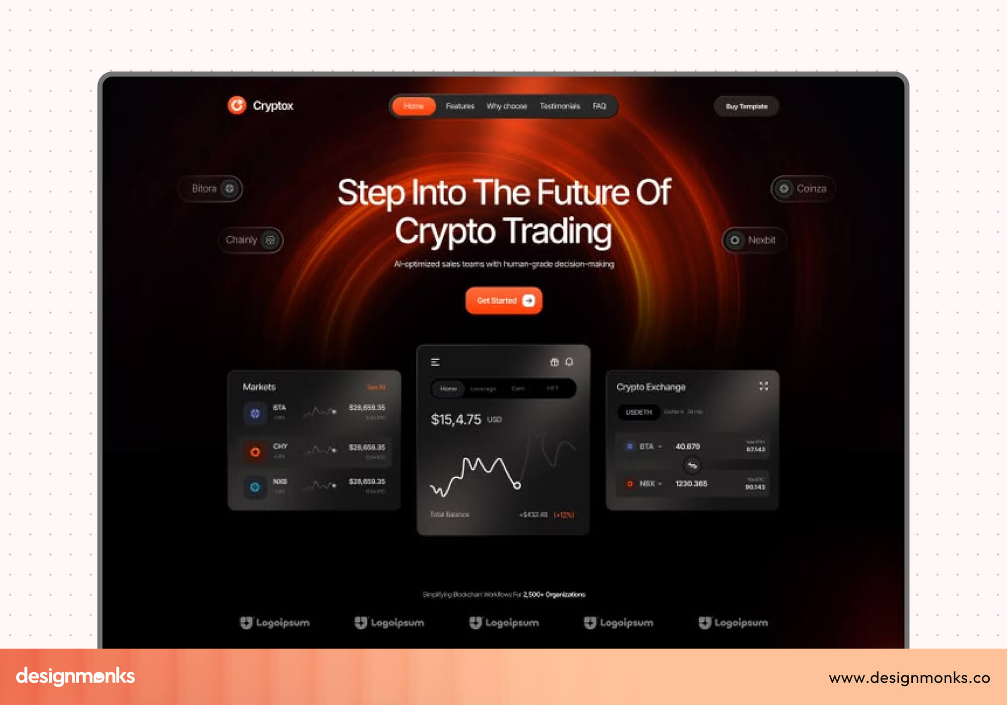 Blockchain website Design