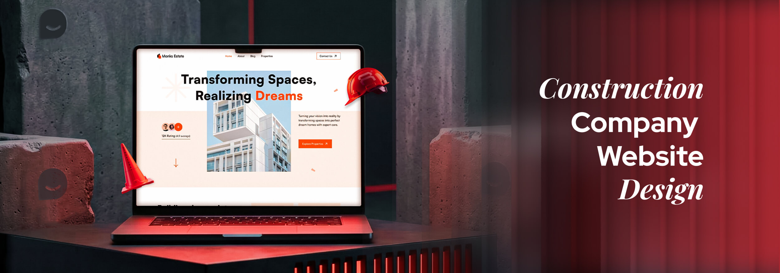 construction company website design