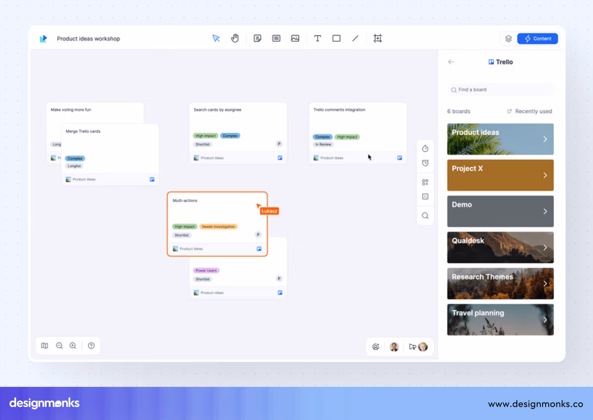 Trello drag and drop