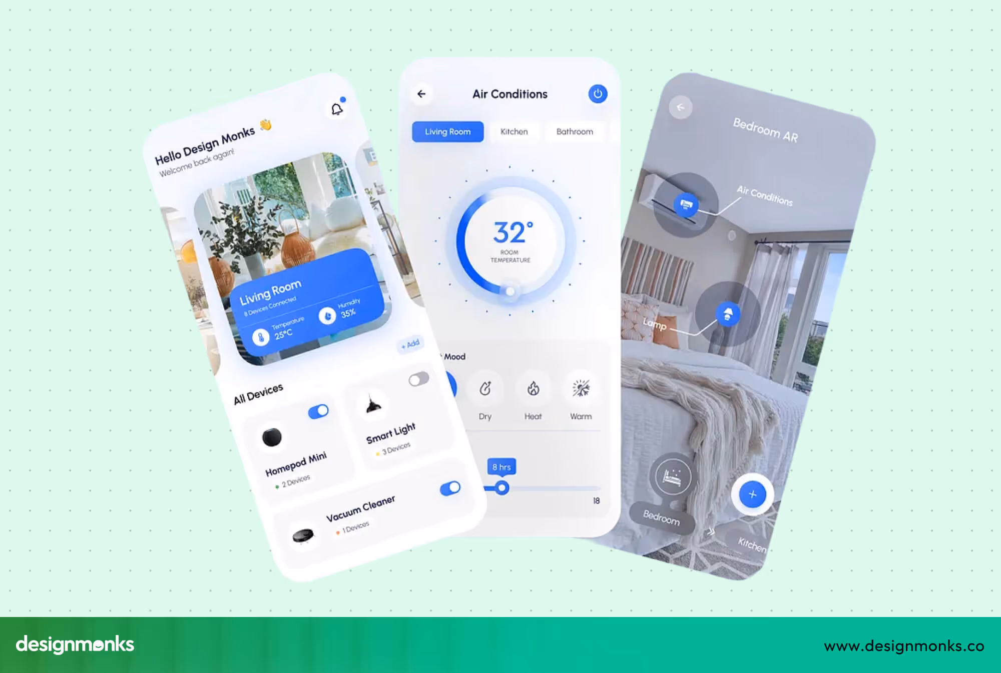 Smart home app UI by Design Monks