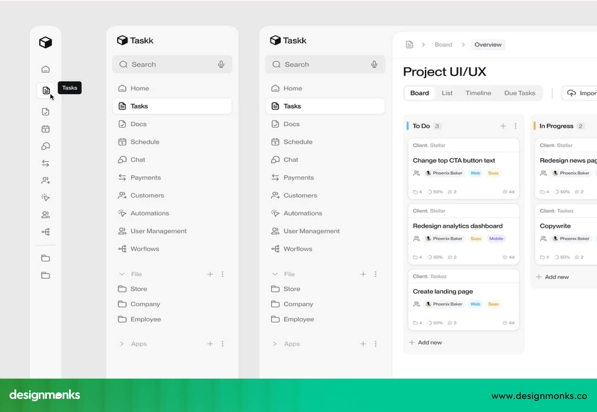 Sidebar structure