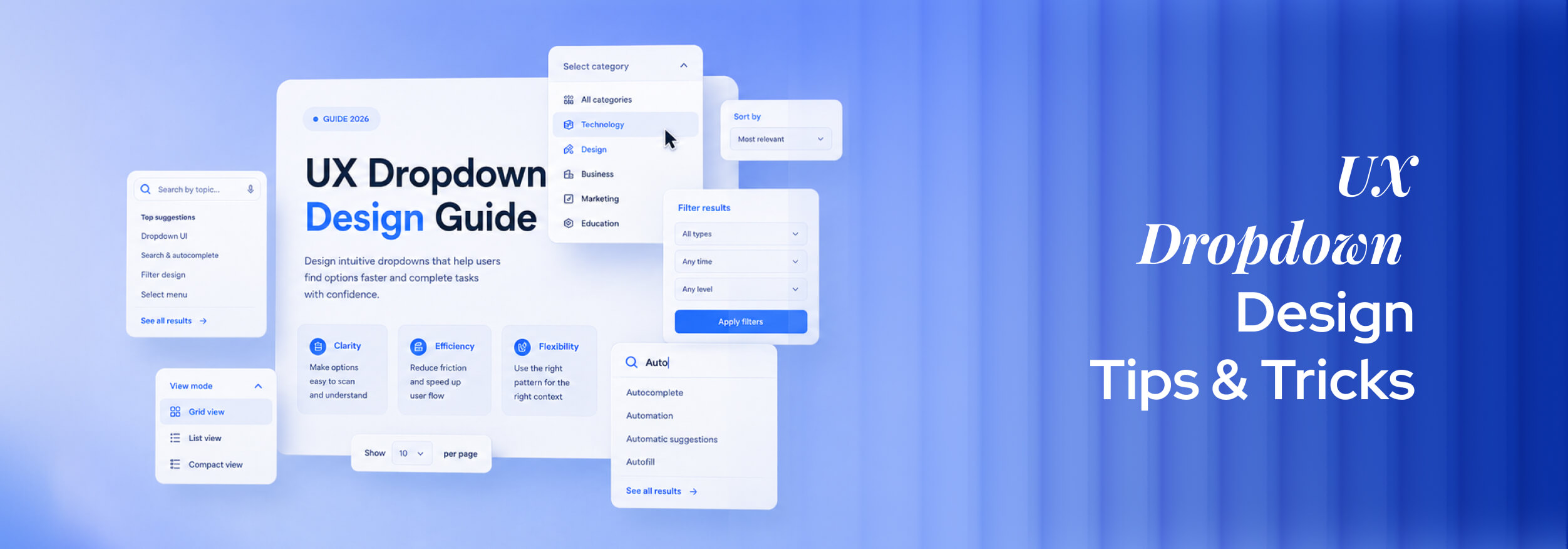 UX Dropdown Tips