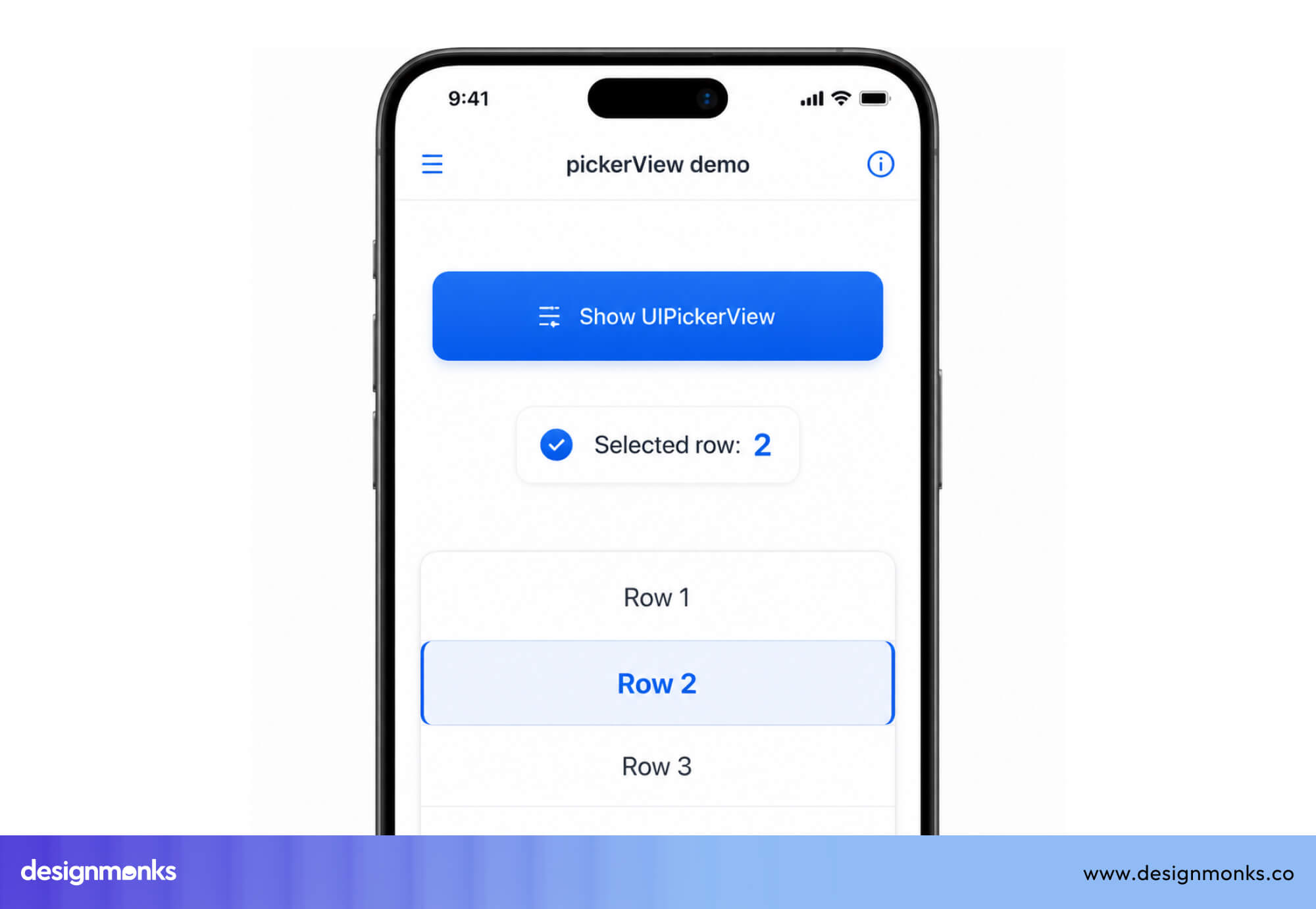UIPicker View
