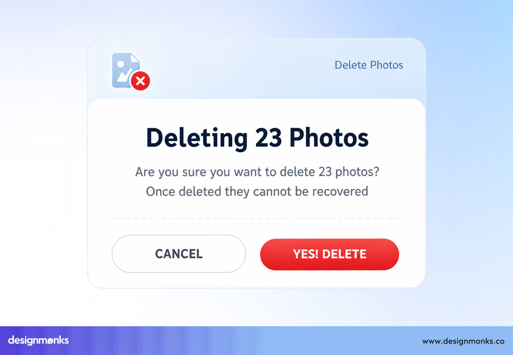 Delete button