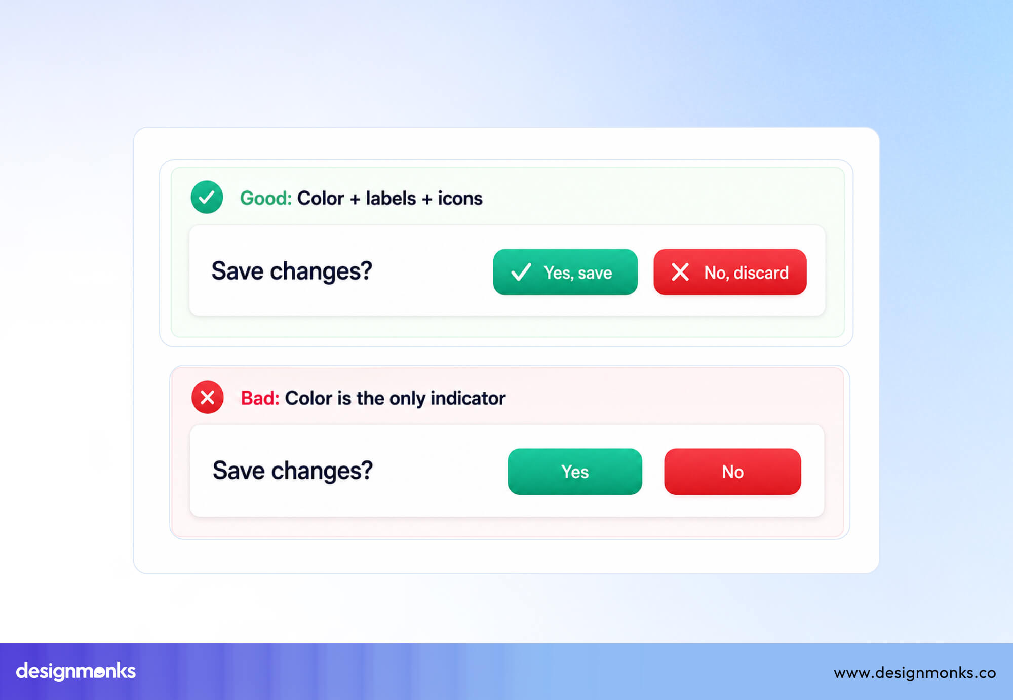 Color indicators