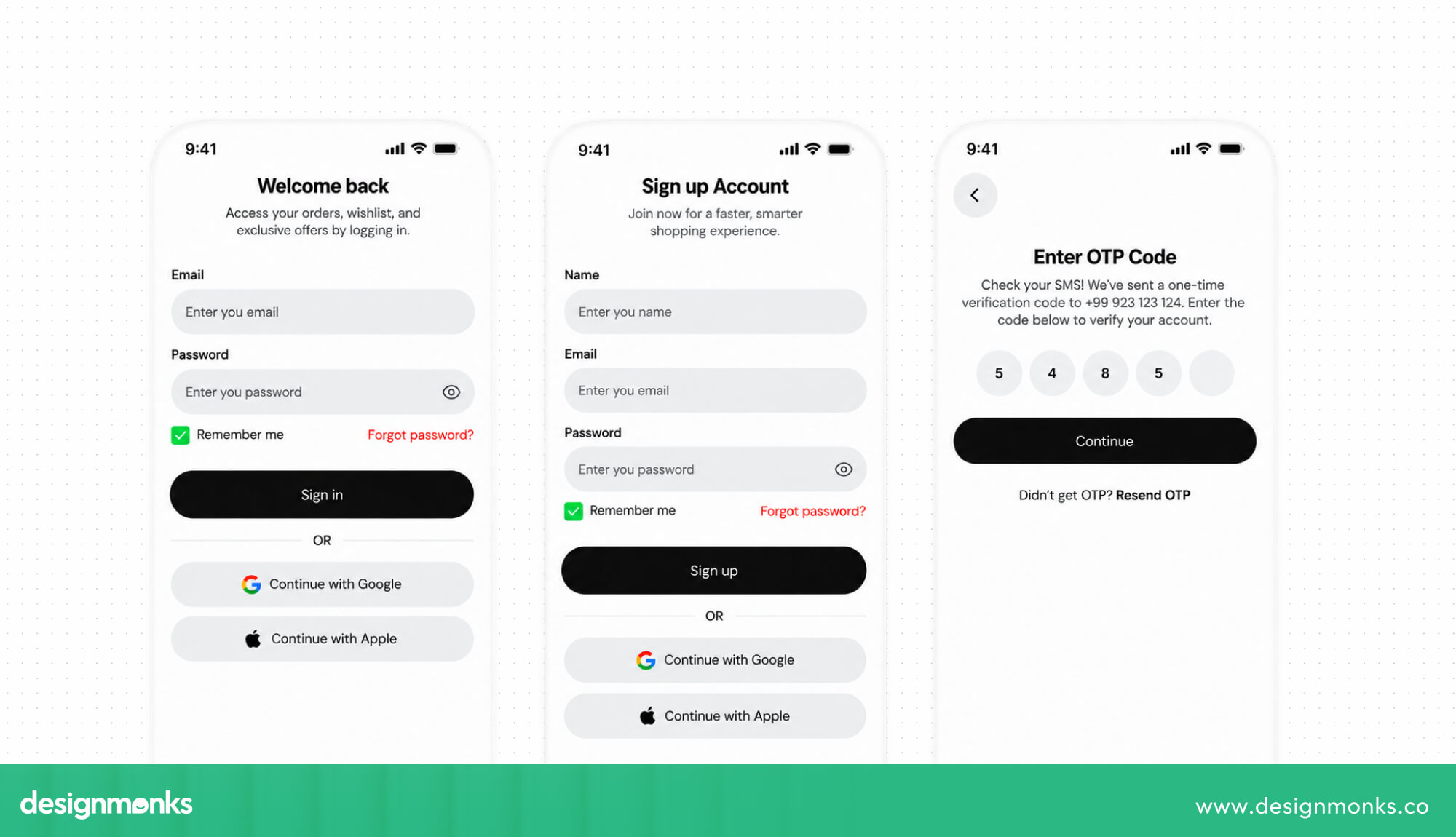 Account registration