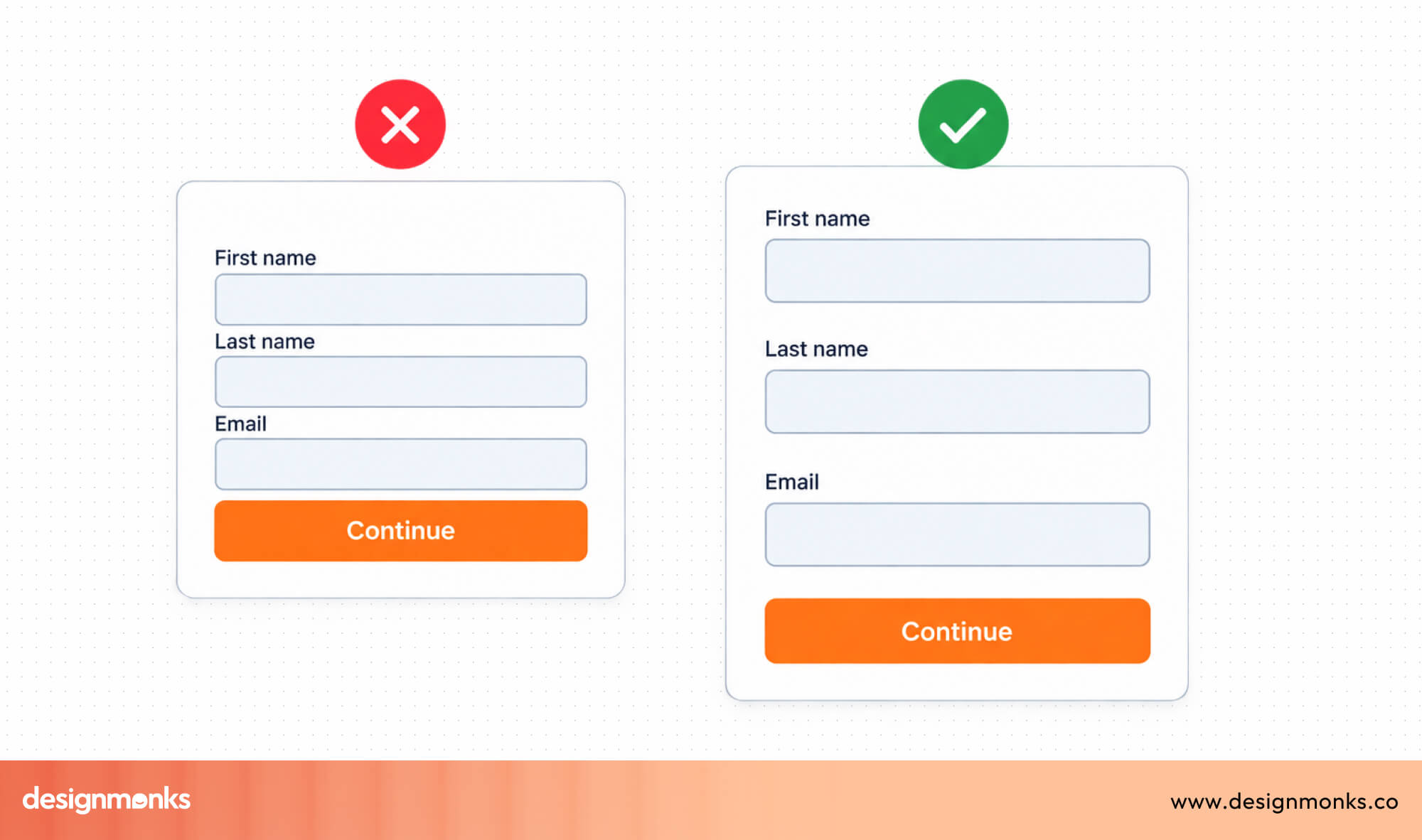 form Spacing