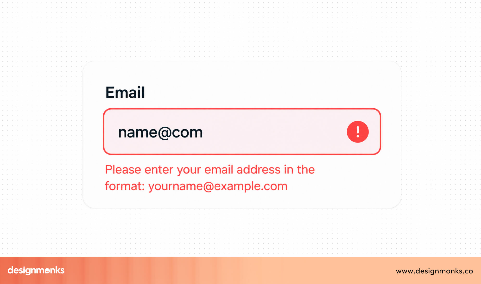 Helpful error message