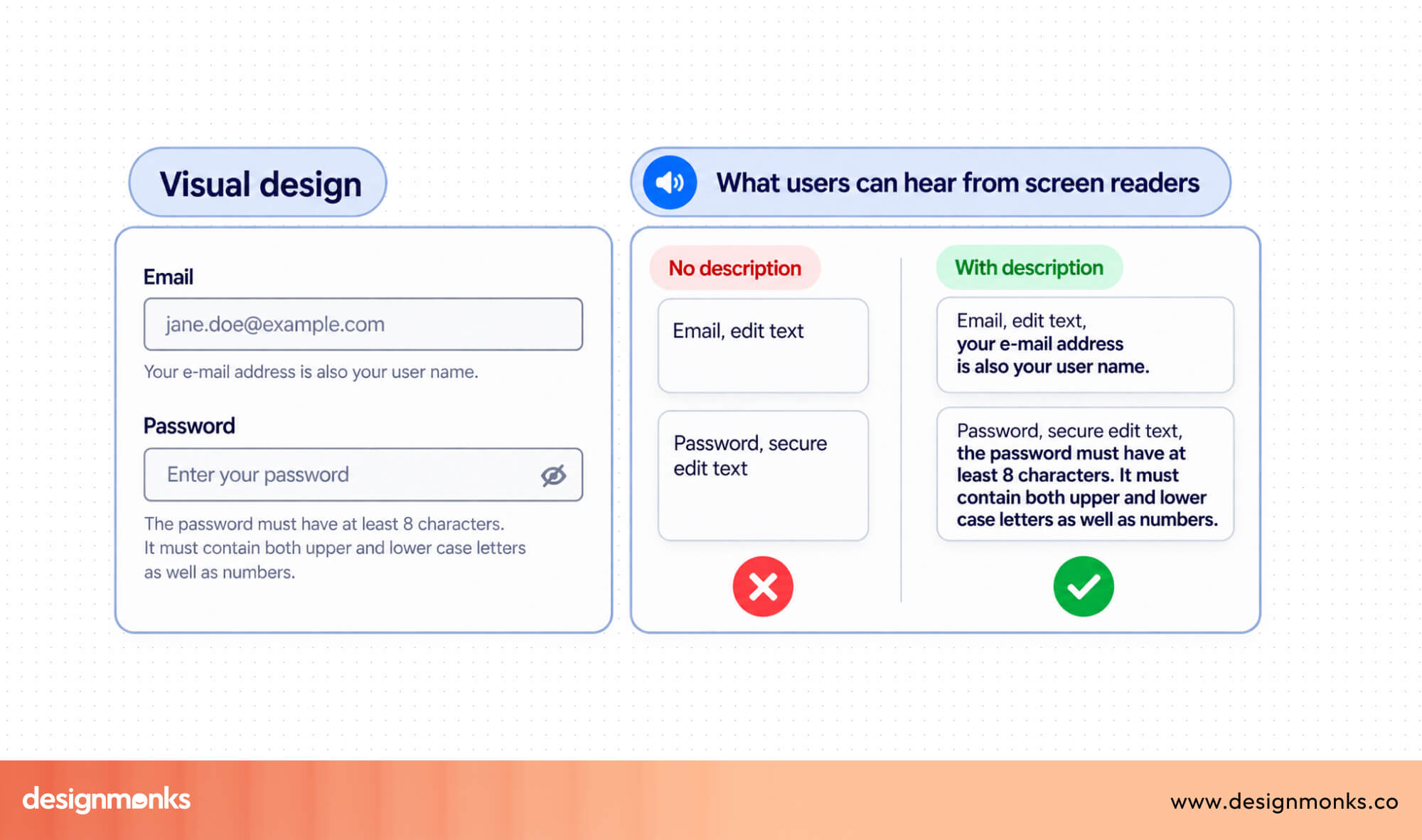 Screen reader text