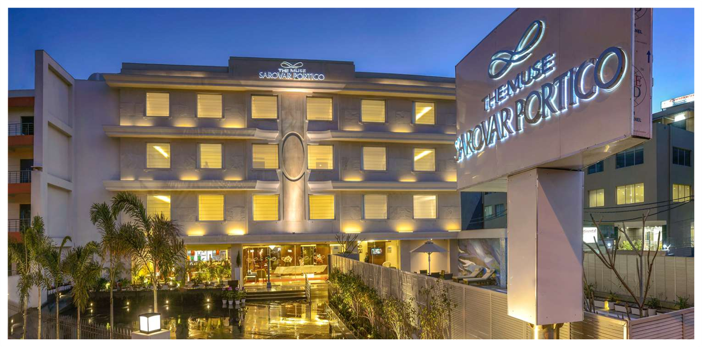 Entrée principale du Deventure Sarovar Portico Kapashera à New Delhi