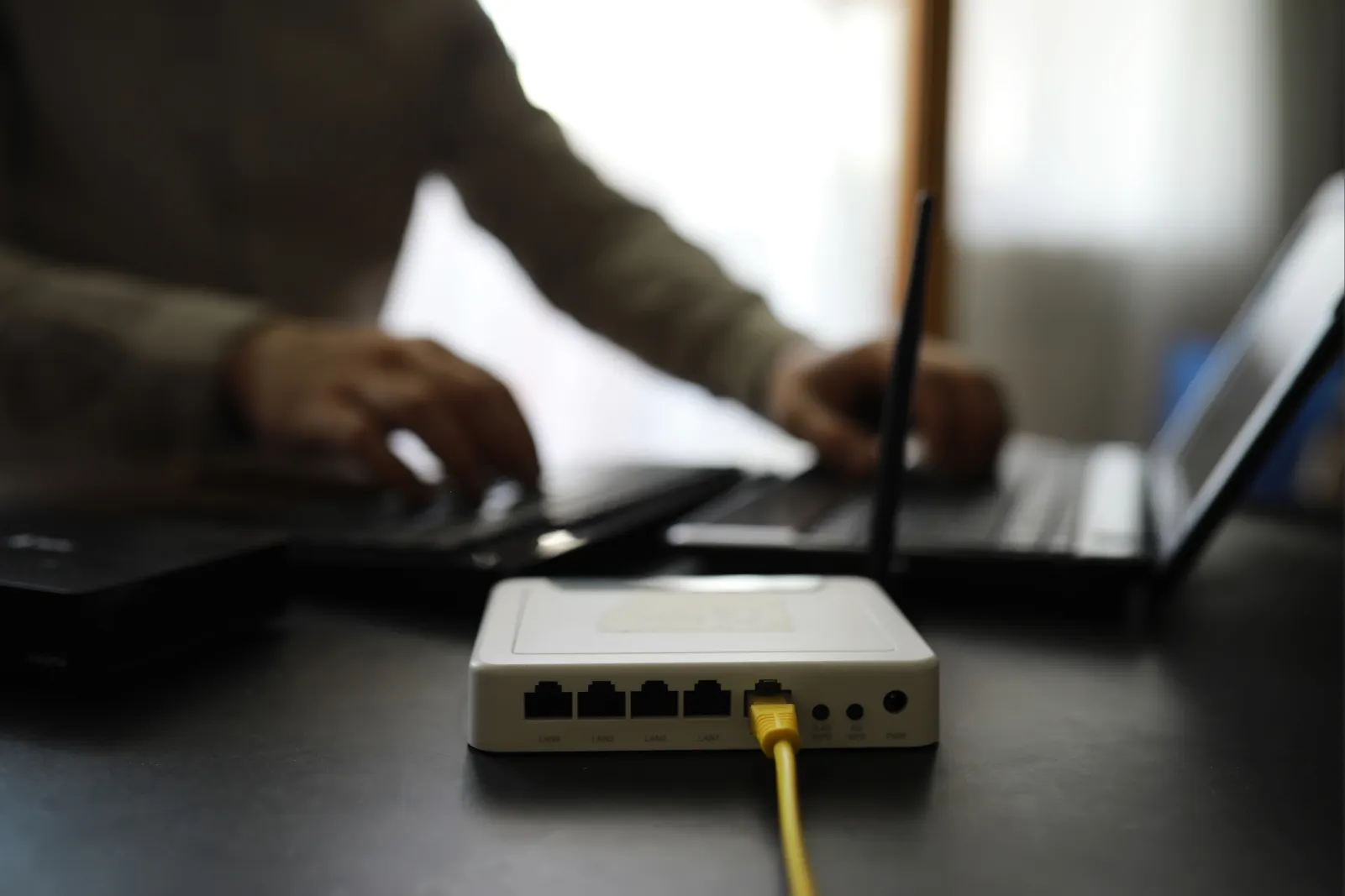 Netzwerkrouter mit Ethernet-Anschluss