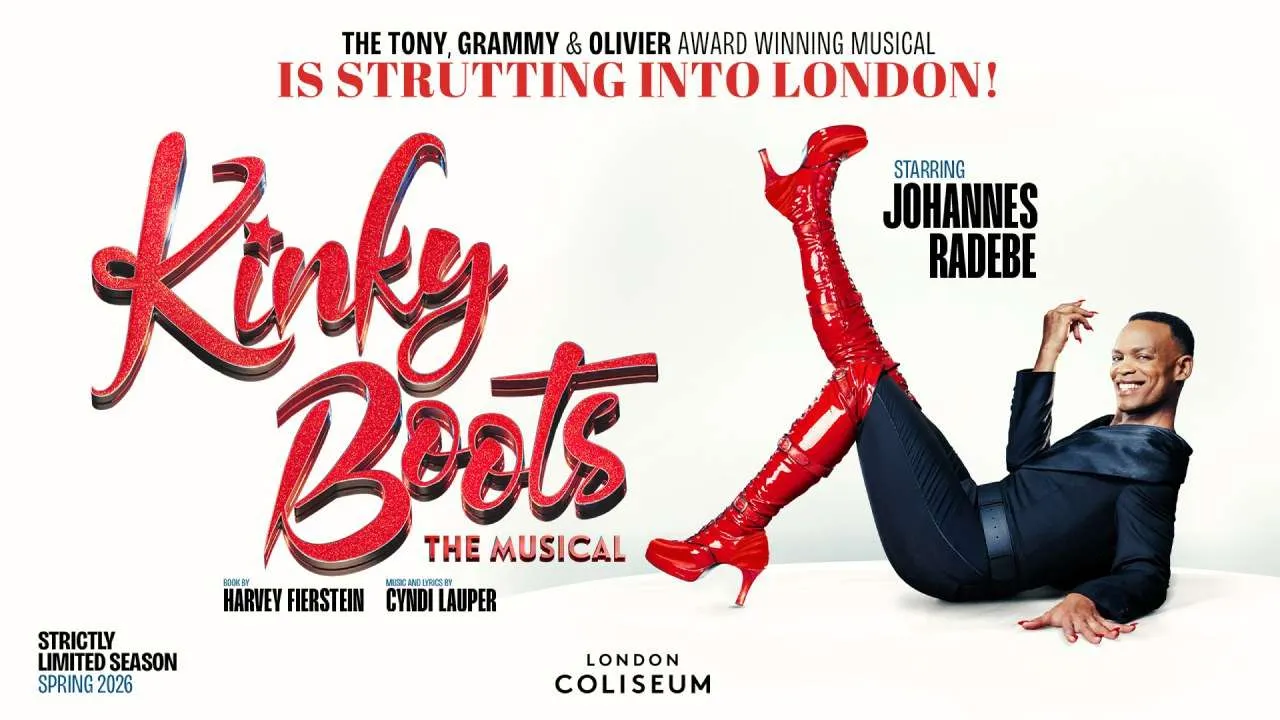 Kinky Boots, a queer and LGBTQIA+ musical show in London at the London Coliseum