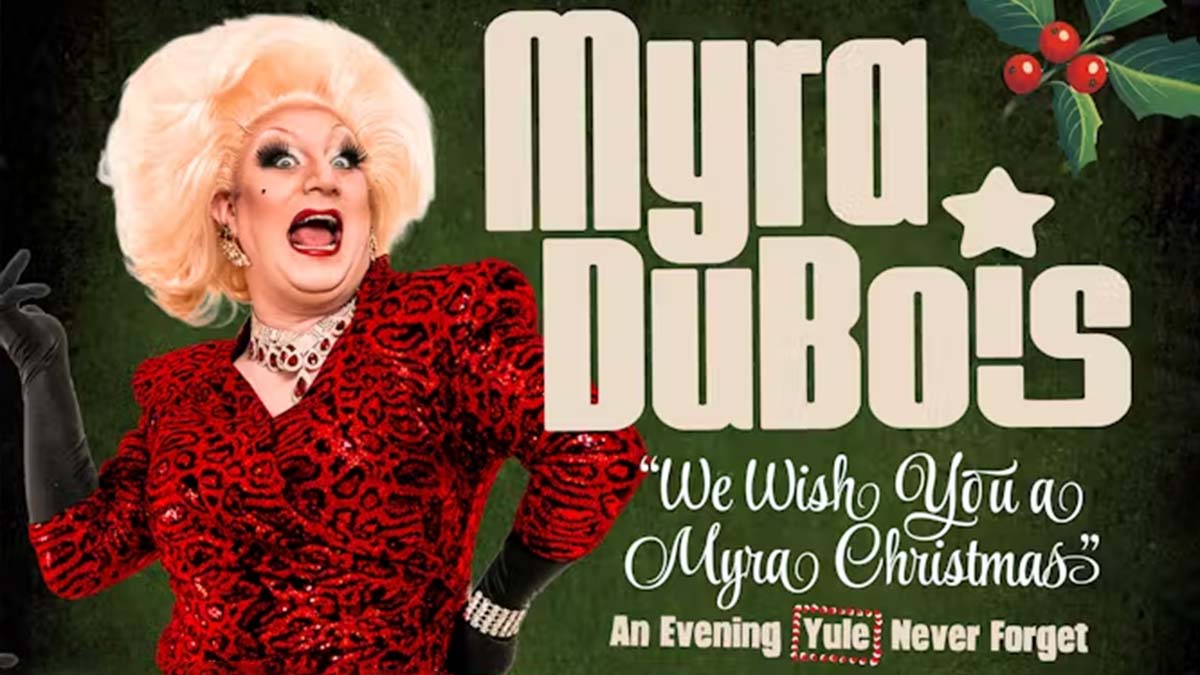 Myra DuBois: We Wish You a Myra Christmas, a queer and LGBTQIA+ drag cabaret show in London at The Clapham Grand