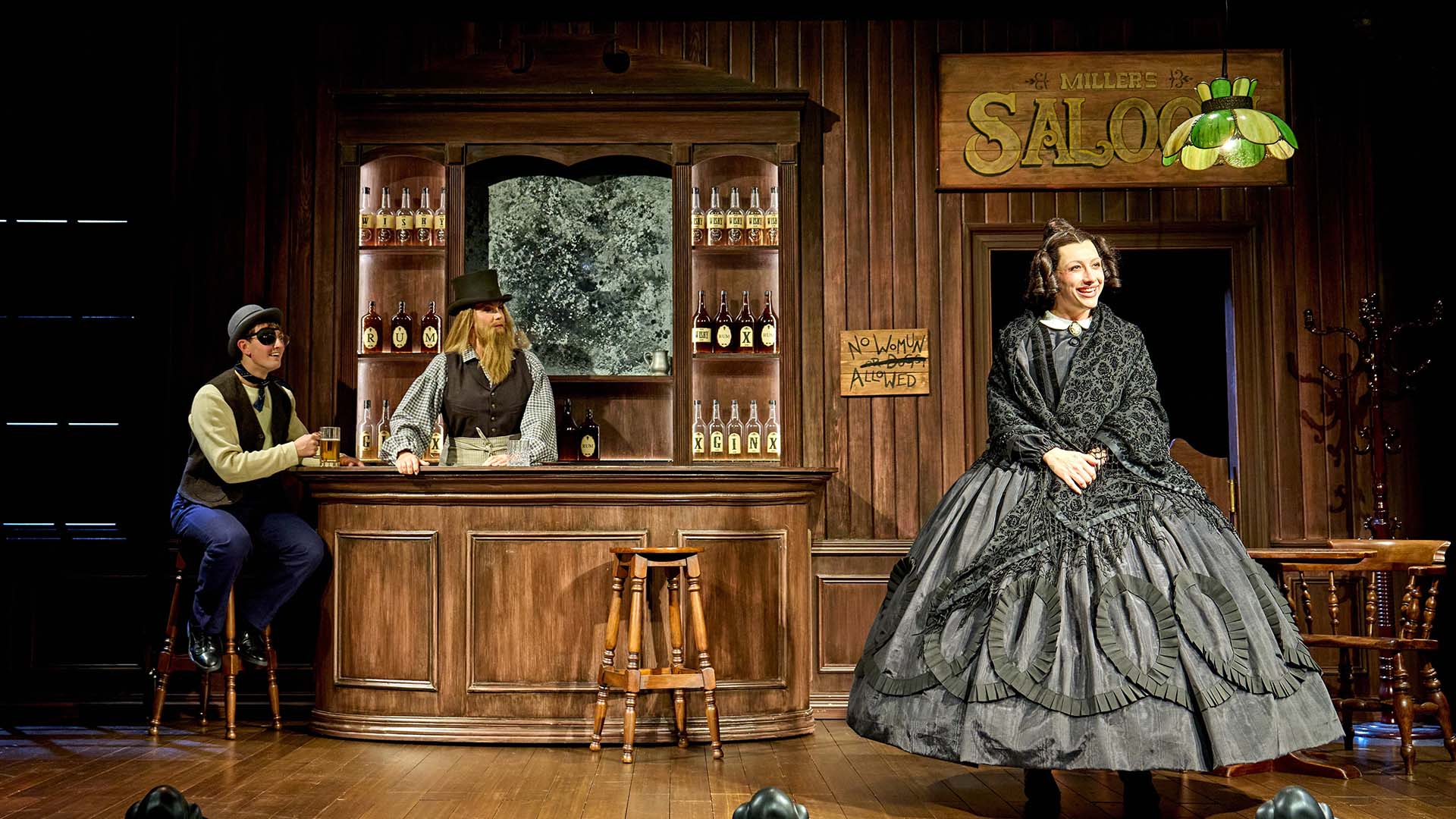 Mason Alexander Park as Mary Todd Lincoln in Oh, Mary! at Trafalgar Theatre. Review - Flicker Magazine. Photo by Manuel Harlan