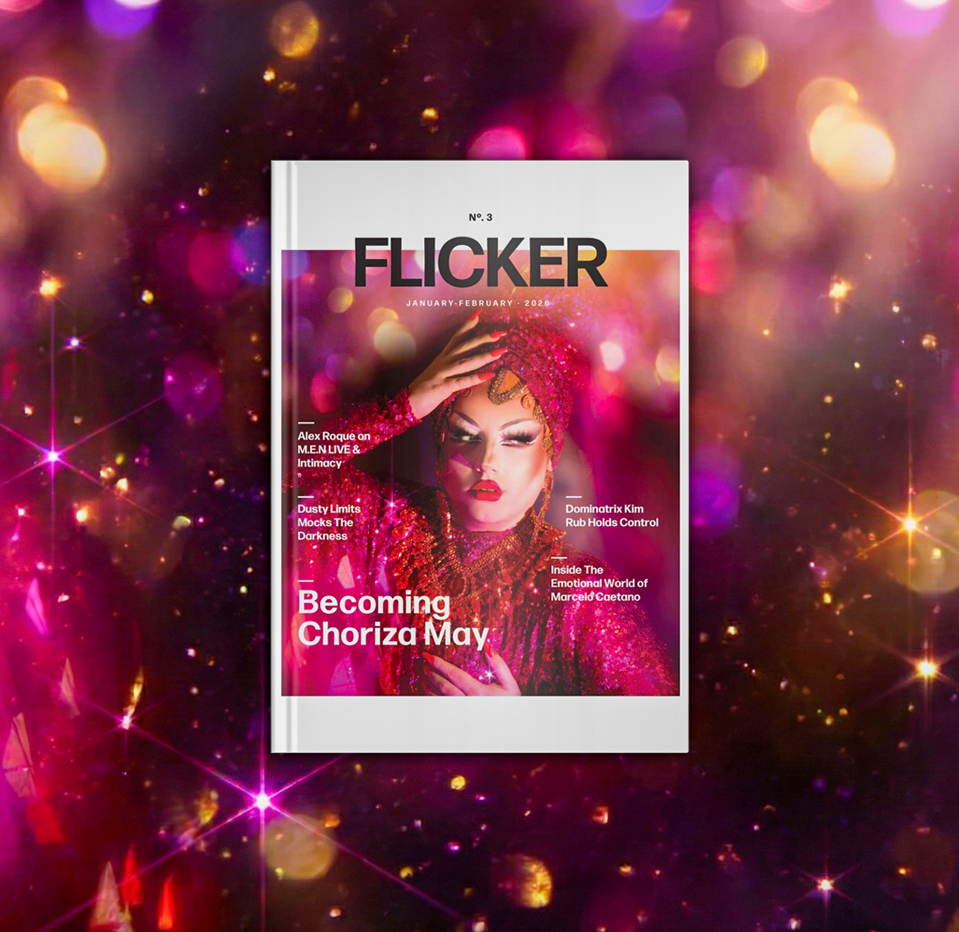 Flicker Magazine Issue 3 Hot Winter cover featuring Choriza May